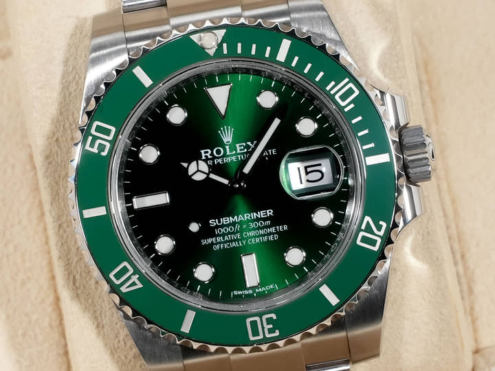 ロレックス サブマリーナー デイト Ref.116610LV ステンレススチール グリーン文字盤
