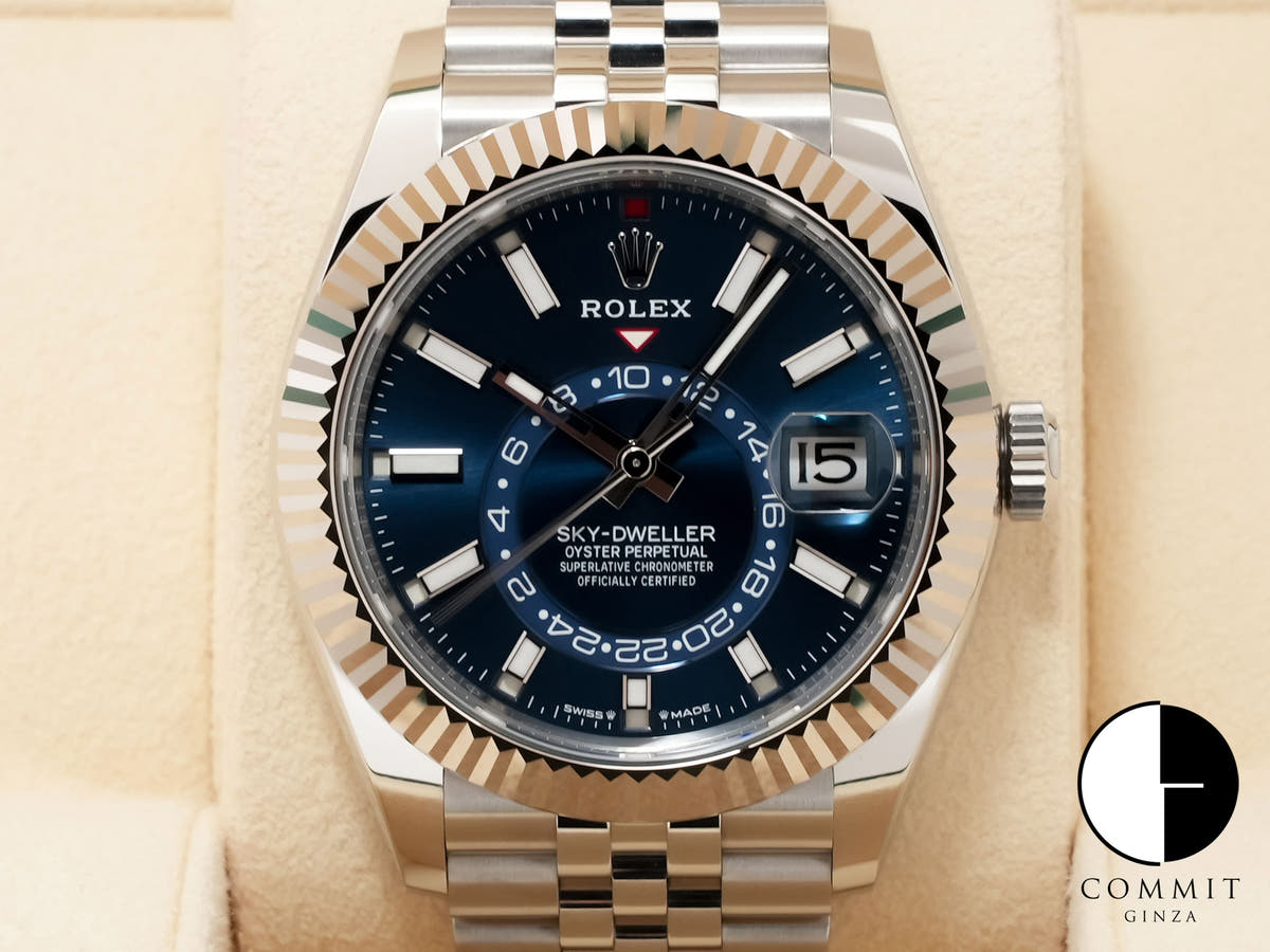 ロレックス スカイドゥエラー Ref.336934 ステンレススチール/ホワイトゴールド ブルー文字盤 ジュビリーブレスレット