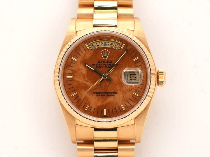 Rolex Day-Date 36 Ref. 18038 Yellow Gold with Barleycorn Dial