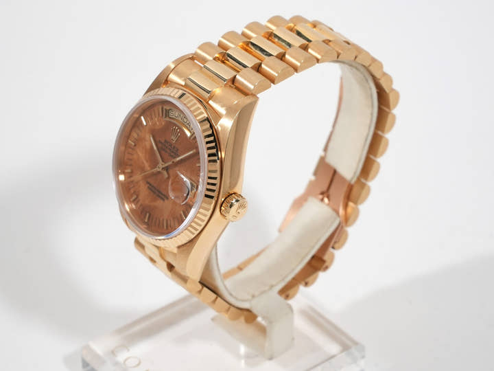 Rolex Day-Date 36 Ref. 18038 Yellow Gold with Barleycorn Dial