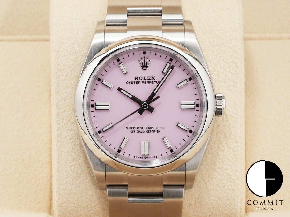 ロレックス オイスターパーペチュアル36 Ref.126000 ステンレススチール キャンディピンク文字盤