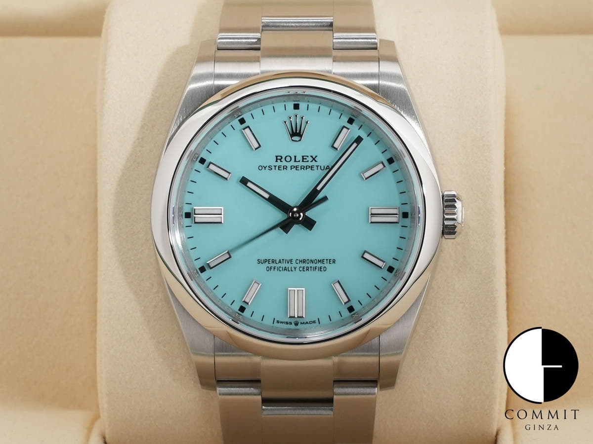 ロレックス オイスターパーペチュアル36 Ref.126000 ステンレススチール ターコイズ文字盤