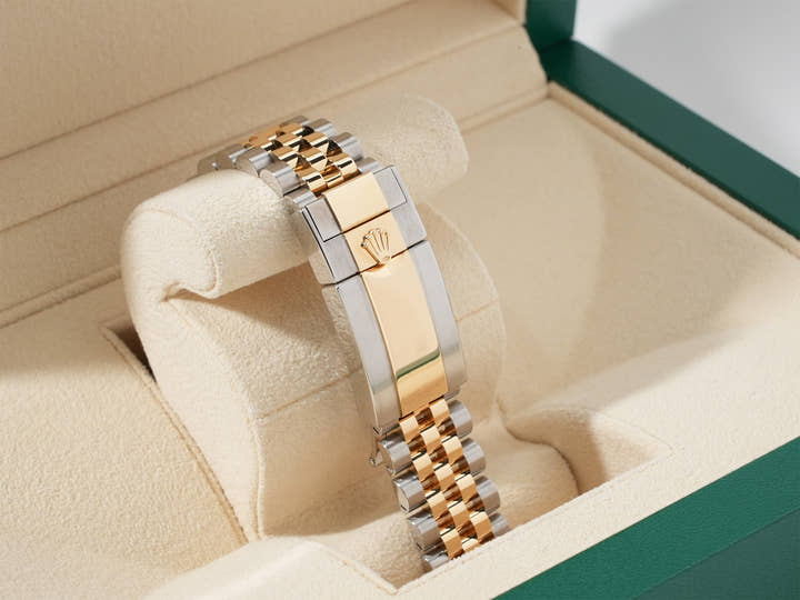 Rolex GMT-Master II Ref. 126713GRNR Stainless Steel/Yellow Gold Black Dial Jubilee Bracelet