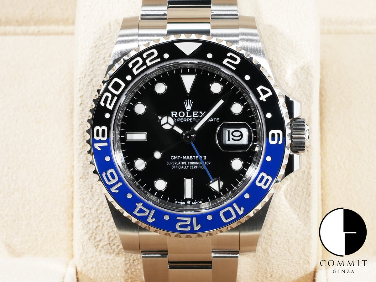 Rolex GMT-Master II Ref. 126710BLNR Stainless Steel Black Dial Oyster Bracelet