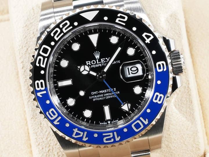 Rolex GMT-Master II Ref. 126710BLNR Stainless Steel Black Dial Oyster Bracelet