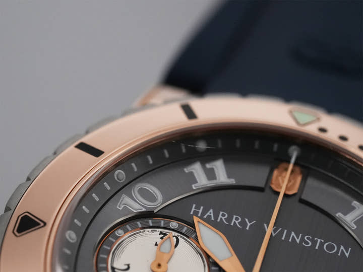 ハリーウィンストン オーシャンダイバー クロノグラフ Ref.410MCA44RZCA グレー文字盤 中古 4nf36ewj