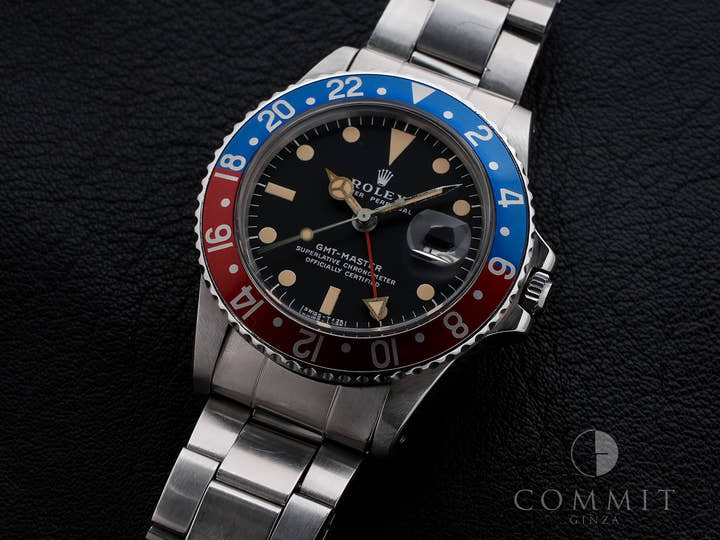 ロレックス GMTマスター Ref.1675 ステンレススチール ブラック文字盤 オイスターブレスレット