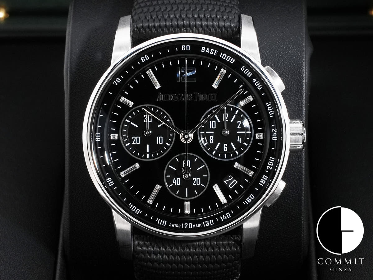 オーデマピゲ CODE 11.59 バイ オーデマ ピゲ クロノグラフ Ref.26393BC.OO.A002KB.02 ホワイトゴールド オニキス文字盤