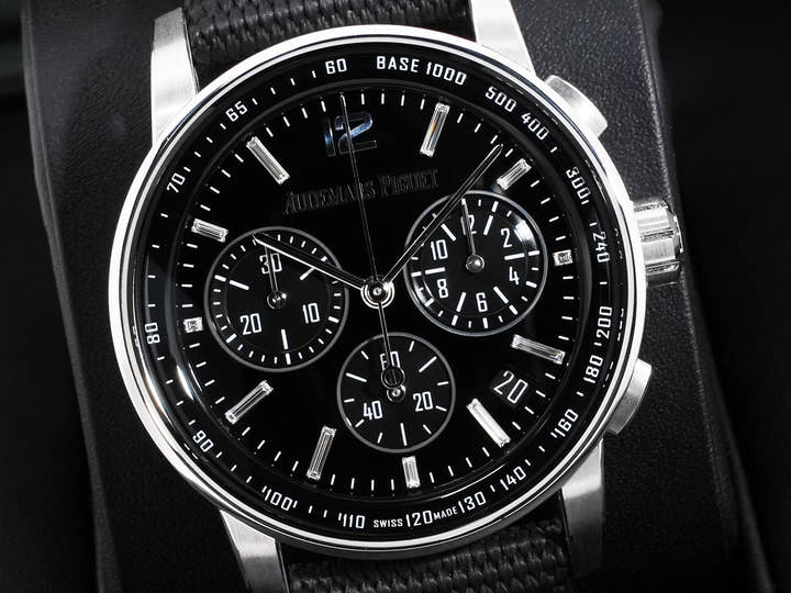 オーデマピゲ CODE 11.59 バイ オーデマ ピゲ クロノグラフ Ref.26393BC.OO.A002KB.02 ホワイトゴールド オニキス文字盤