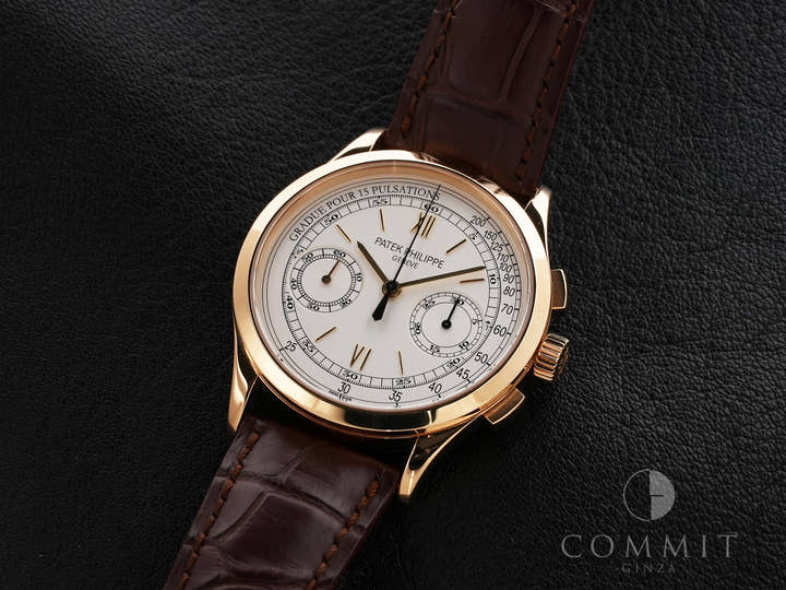 パテックフィリップ クロノグラフ Ref.5170J-001 イエローゴールド シルバー文字盤 美中古 opch9y9u