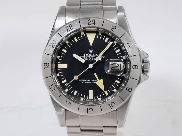 ロレックス エクスプローラーII Ref.1655 ステンレススチール ブラック文字盤