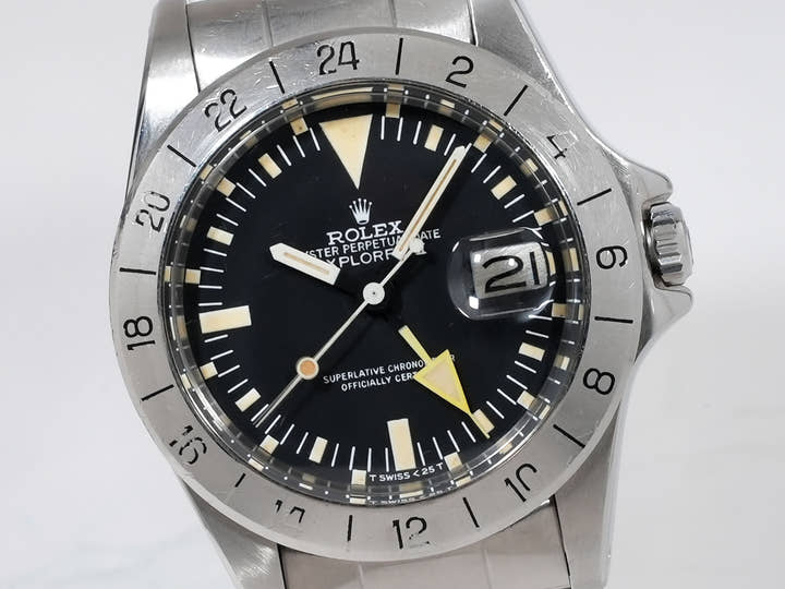 ロレックス エクスプローラーII Ref.1655 ステンレススチール ブラック文字盤