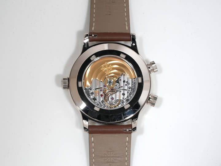 パテックフィリップ カラトラバ パイロット トラベルタイム Ref.5524G-001 ホワイトゴールド ブルー文字盤