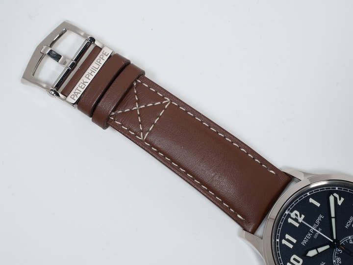 パテックフィリップ カラトラバ パイロット トラベルタイム Ref.5524G-001 ホワイトゴールド ブルー文字盤