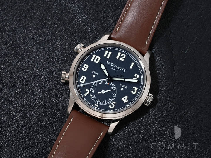 パテックフィリップ カラトラバ パイロット トラベルタイム Ref.5524G-001 ホワイトゴールド ブルー文字盤