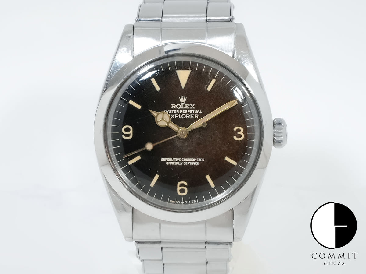 ロレックス エクスプローラーI Ref.1016M ステンレススチール トロピカル文字盤