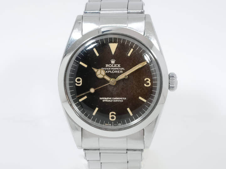 ロレックス エクスプローラーI Ref.1016M ステンレススチール トロピカル文字盤