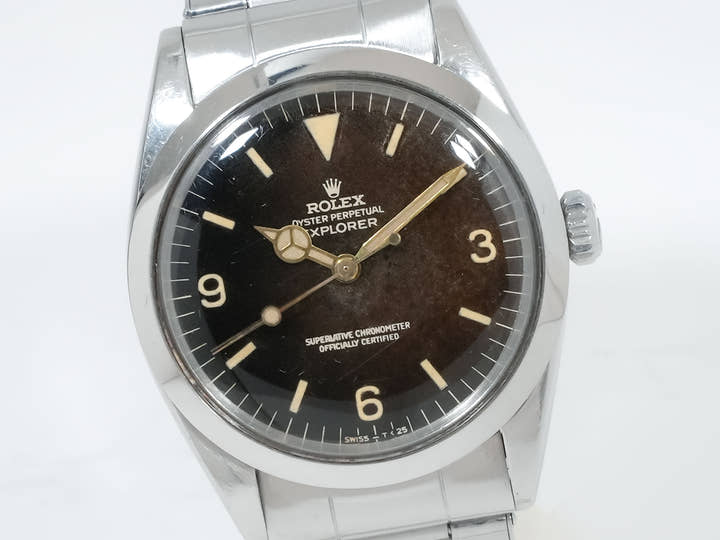 ロレックス エクスプローラーI Ref.1016M ステンレススチール トロピカル文字盤