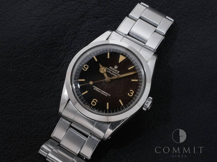 ロレックス エクスプローラーI Ref.1016M ステンレススチール トロピカル文字盤