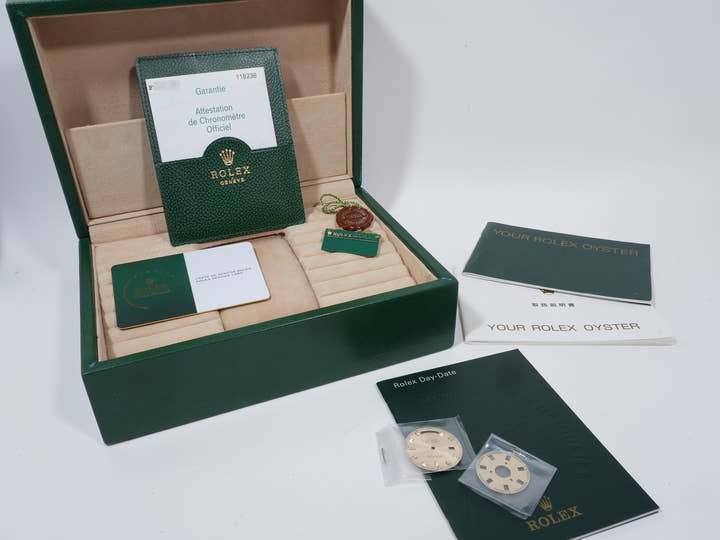 ロレックス デイデイト36 Ref.118238 イエローゴールド ブラック ピラミッド文字盤