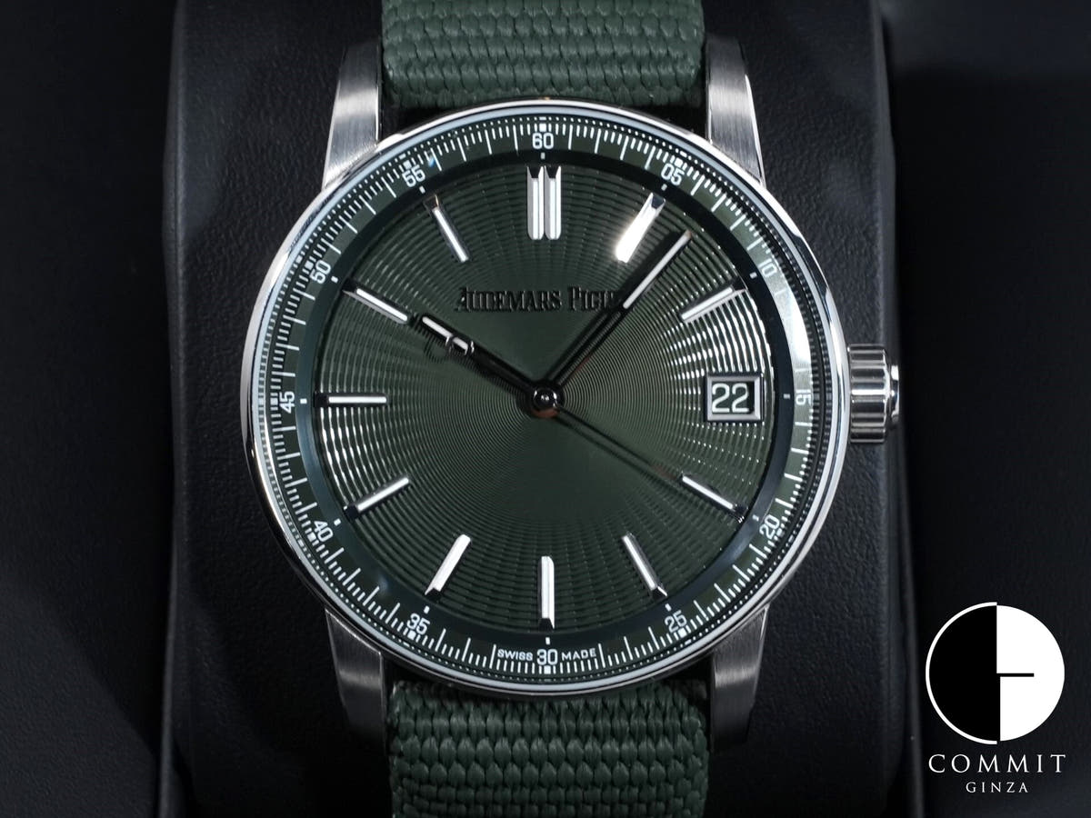 オーデマピゲ CODE 11.59 バイ オーデマ ピゲ Ref.15210ST.OO.A056KB.01 ステンレススチール グリーン文字盤