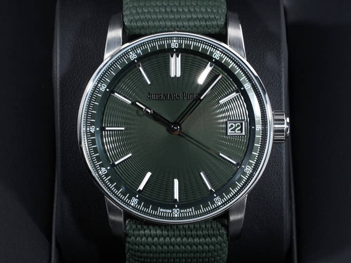 オーデマピゲ CODE 11.59 バイ オーデマ ピゲ Ref.15210ST.OO.A056KB.01 ステンレススチール グリーン文字盤