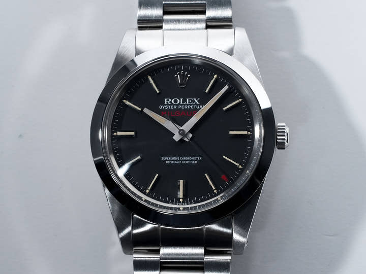ロレックス ミルガウス Ref.1019 ステンレススチール ブラック文字盤