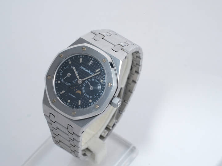 オーデマピゲ ロイヤルオーク デイデイト ムーンフェイズ Ref.25594ST.OO.0789ST.03 ステンレススチール ブルー文字盤