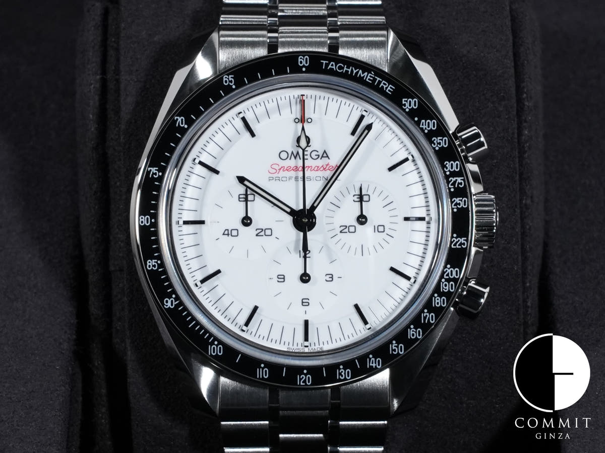 オメガ スピードマスター ムーンウォッチ プロフェッショナル Ref.310.30.42.50.04.001 ホワイト文字盤 未使用 8rkviobz