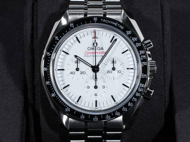 オメガ スピードマスター ムーンウォッチ プロフェッショナル Ref.310.30.42.50.04.001 ホワイト文字盤 未使用 8rkviobz