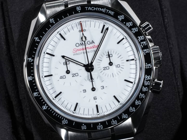 オメガ スピードマスター ムーンウォッチ プロフェッショナル Ref.310.30.42.50.04.001 ホワイト文字盤 未使用 8rkviobz