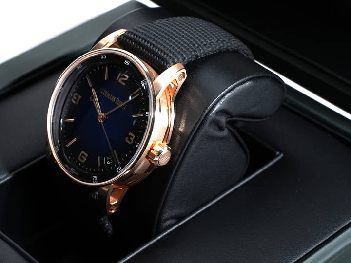 オーデマピゲ CODE 11.59 バイ オーデマ ピゲ Ref.15210OR.OO.A002KB.03 ピンクゴールド スモークブルーラッカー文字盤