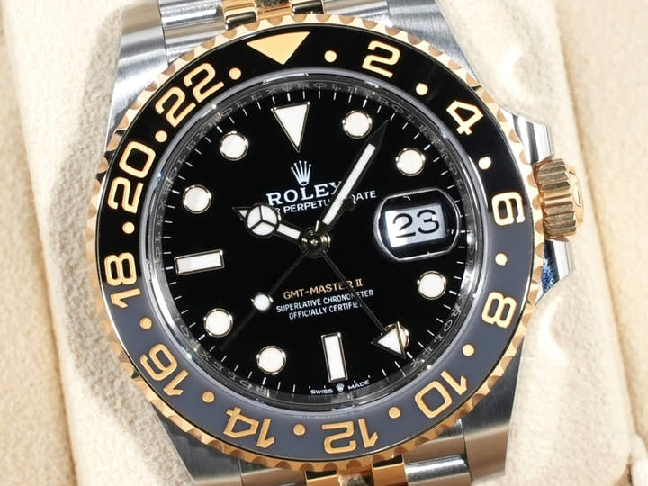 Rolex GMT Master II Ref.126713GRNR Black Dial Good Condition Used aw82hucn