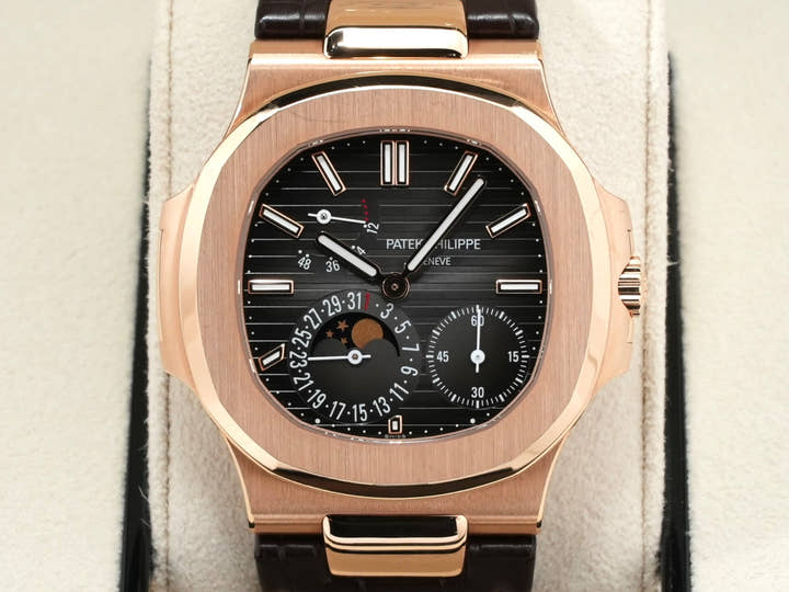 パテックフィリップ ノーチラス Ref.5712R-001 ローズゴールド ブラック ブラウン文字盤