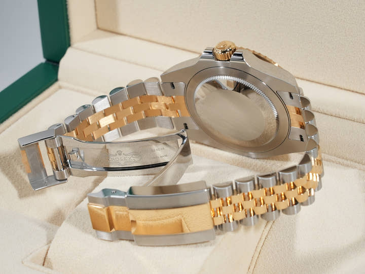 Rolex GMT-Master II Ref. 126713GRNR Stainless Steel/Yellow Gold Black Dial Jubilee Bracelet
