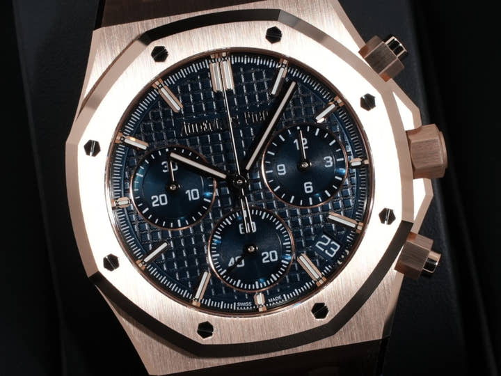 オーデマピゲ ロイヤルオーク クロノグラフ Ref.26240OR.OO.D315CR.02 ピンクゴールド ナイトブルー文字盤