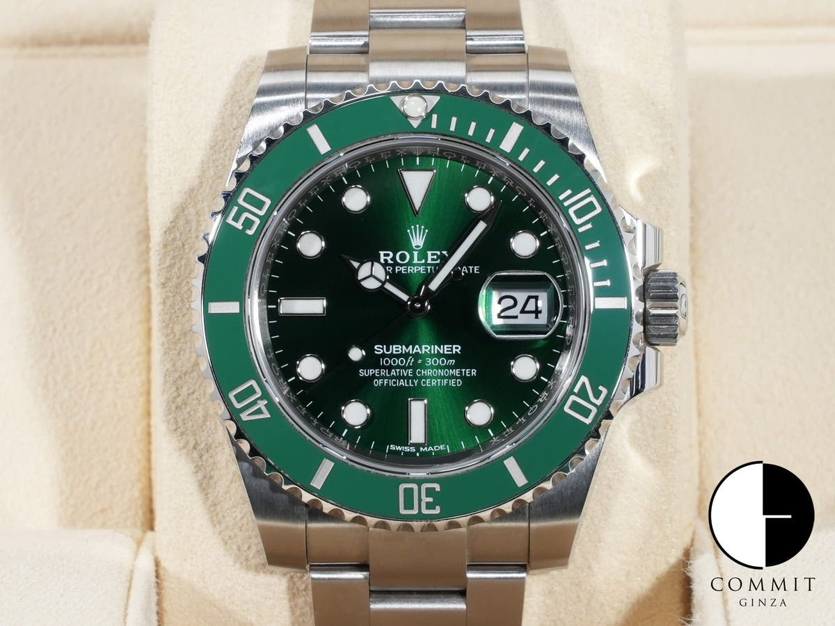 ロレックス サブマリーナー デイト Ref.116610LV ステンレススチール グリーン文字盤