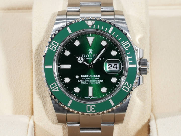 ロレックス サブマリーナー デイト Ref.116610LV ステンレススチール グリーン文字盤