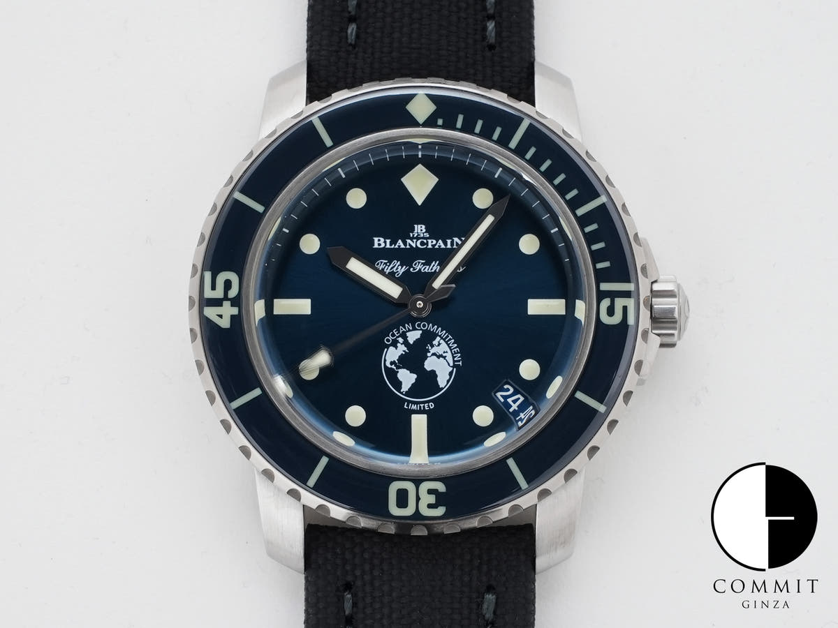ブランパン フィフティファゾムス オーシャン コミットメント III Ref.5008-11B40-52A ブルー文字盤 美中古 kytxbrzj