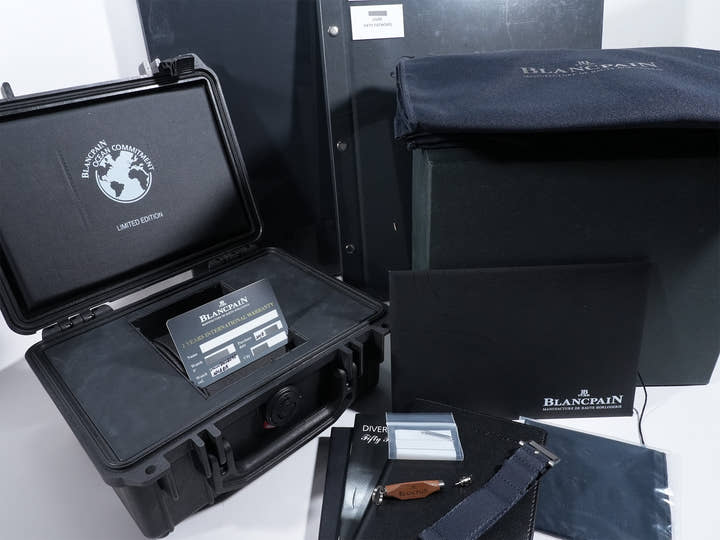ブランパン フィフティファゾムス オーシャン コミットメント III Ref.5008-11B40-52A ブルー文字盤 美中古 kytxbrzj
