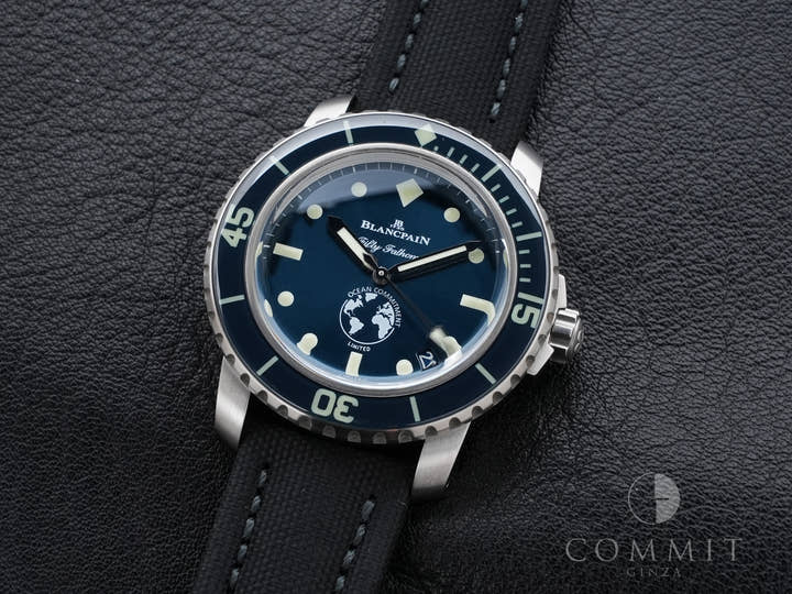 ブランパン フィフティファゾムス オーシャン コミットメント III Ref.5008-11B40-52A ブルー文字盤 美中古 kytxbrzj