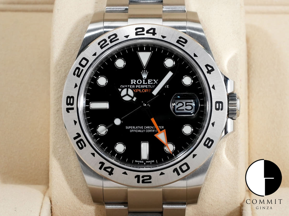 ロレックス エクスプローラーII Ref.216570 ステンレススチール ブラック文字盤