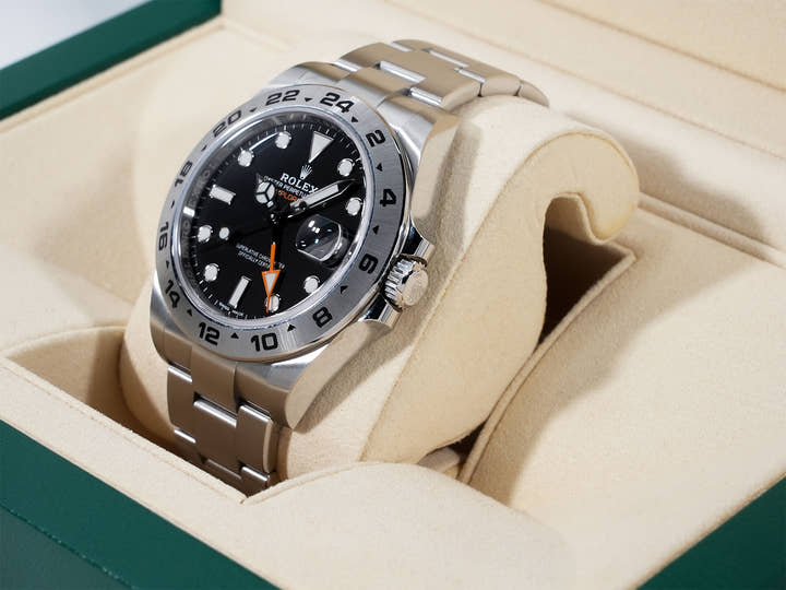 ロレックス エクスプローラーII Ref.216570 ステンレススチール ブラック文字盤