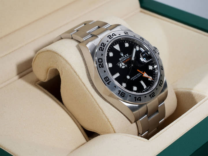 ロレックス エクスプローラーII Ref.216570 ステンレススチール ブラック文字盤