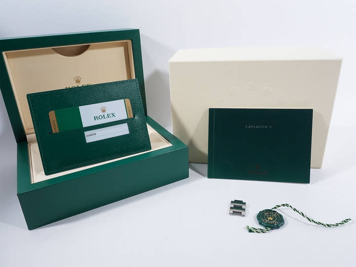 ロレックス エクスプローラーII Ref.216570 ステンレススチール ブラック文字盤