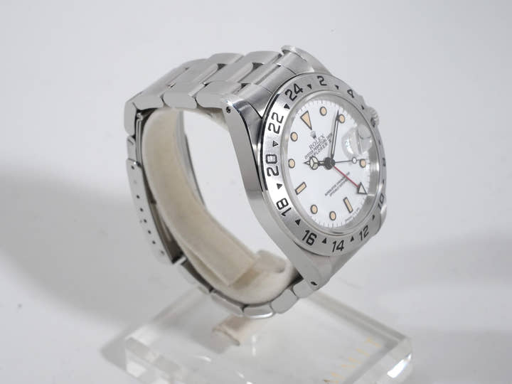 ロレックス エクスプローラーII Ref.16570 ステンレススチール ホワイト文字盤