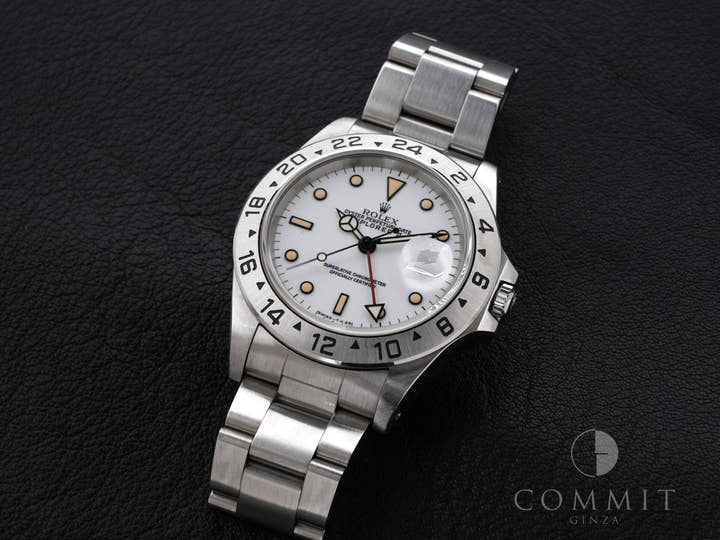 ロレックス エクスプローラーII Ref.16570 ステンレススチール ホワイト文字盤