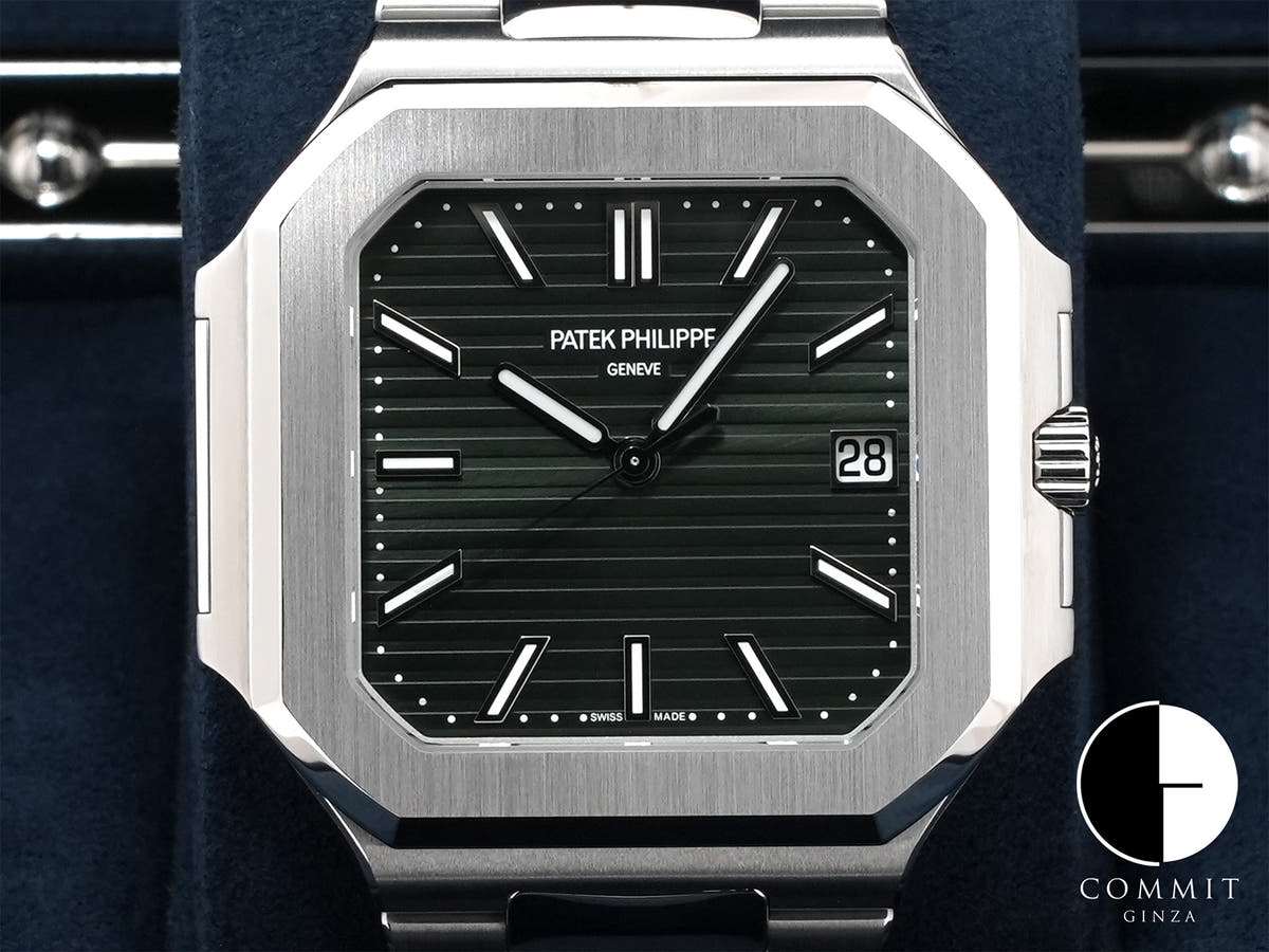 パテックフィリップ キュビタス Ref.5821/1A-001 ステンレススチール グリーン文字盤