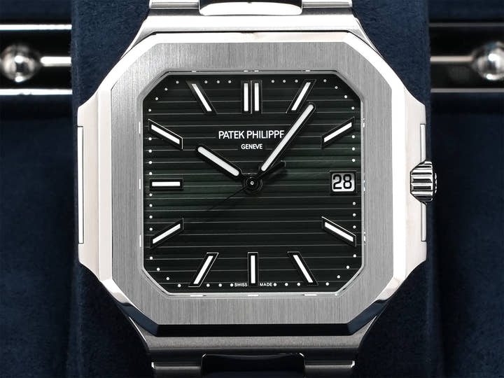 パテックフィリップ キュビタス Ref.5821/1A-001 ステンレススチール グリーン文字盤