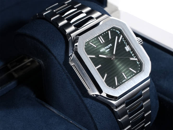 パテックフィリップ キュビタス Ref.5821/1A-001 ステンレススチール グリーン文字盤